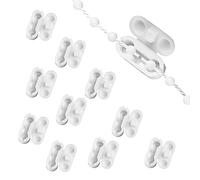 Tomtary 10PCS Roller Blind Chain Connectors Cord Clips, Replacement Plastic Blind Pull Cord Connector, Ball Chain Connector Fits 4.5mm Roller, Roman and Vertical Window Blinds