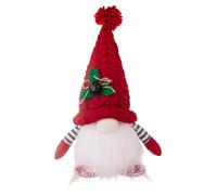 Tomte Plush Doll with Light Tabletop Santa Figurine Scandinavian Gnome Figurine Christmas Decoration for Home Kitchen Tiered Tray