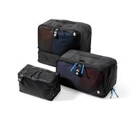 tomtoc 3 Set Packing Cubes for Travel Essentials, Odor-Resistant Compression Expandable Packing Cubes, Lightweight Travel Bag Pouch, Luggage Organizers Accessories for Backpack & Suitcase