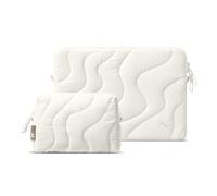 tomtoc 360 Protective Puffy Laptop Sleeve Set for 15-inch New MacBook Air M4/A3241 M3/A3114 M2/A2941 2025-2023, Quilted Soft Puffer Bag for 15-inch New Surface Laptop 7 (Copilot PC)/6/5/4/3