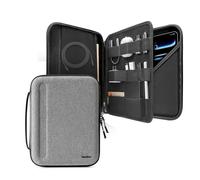 tomtoc Portfolio Tablet Case for 13 Inch iPad Pro M5/M4 & iPad Air M3/M2 2025-2024, 12.9" iPad Pro, Protective Sleeve with Accessories Pocket, Storage Carry Bag for Apple Pencil/Adapter/Magic Keyboard