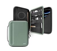 tomtoc Portfolio Tablet Case for 13 Inch iPad Pro M5/M4 & iPad Air M3/M2 2025-2024, 12.9" iPad Pro, Protective Sleeve with Accessories Pocket, Storage Carry Bag for Apple Pencil/Adapter/Magic Keyboard