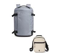 tomtoc Travel Backpack 40L, TSA Friendly Flight Approved Carry on Luggage with a Travel Crossbody Bag RFID Blocking - Anti-Theft Lockable Sling Bag