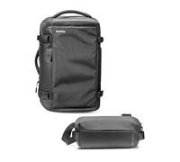 tomtoc Travel backpack 40L with a Compact sling bag