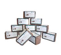 ToMTuR Litter for Separating Toilets, Coconut Fibre Brick, Coconut Substrate for Composting Toilets - Storage Pack XXL (Pack of 24)