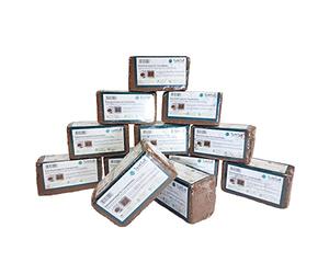 ToMTuR Litter for Separating Toilets, Coconut Fibre Brick, Coconut Substrate for Composting Toilets - Storage Pack XXL (Pack of 24)