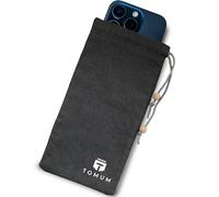 TOMUM EMF Shield Sleeve for Cell Phone - EMF Protection Smartphone Pouch - Anti EMP Bag - Signal Blocking Case for Radiation EMF EMP 5G RFID (Black, 1 Pack)