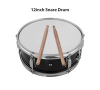 Tomvorks 12inch Small Drum with Drumsticks Shoulder Strap Drum Key, Portable Snare Drum Set for Students Beginners Marching. for Practice, Lessons, and Performances