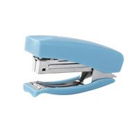 Tomvorks 20-Sheet Capacity Handheld Stapler, All-Metal Design, Easy Refill, Large Opening, 58mm Paper Feed Depth, 100pcs Staples, Ideal for Home Office School Supplies,Portable F (Blue)