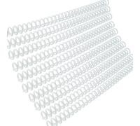 Tomvorks 30-Hole Binder Rings, 10pcs Cylindrical Ring Design Binding Spines, 85 Sheets Capacity with Material for A4, A5, A6, A7, B5 Papers Binding, Cut to Fit Notebook (10pcs)