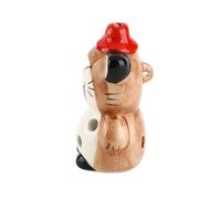 Tomvorks 6 Hole Ceramic Ocarina Mini Size Lightweight Portable Musical Instrument for Beginners with Lanyard, Sound, Music Score, 5 Simple Songs (Brown)