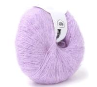Tomvorks Angora Wool Yarn Soft Mohair Knitting for Scarf and Sweater Making Durable and Soft (16 Snow Green)