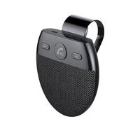 Tomvorks BT Car Speaker Hands Free for Two Phones with Visor Auto On Voice Assistant Wire Free Type-C Charging Car Phone Speaker