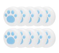 Tomvorks Cat Thumb Grips Cover, Soft Silicone Rocker Cap for/Lite, Novel Design, 10 Pack (Blue claws on white)