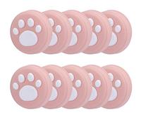 Tomvorks Cat Thumb Grips Cover, Soft Silicone Rocker Cap for/Lite, Novel Design, 10 Pack (foundation white claw)