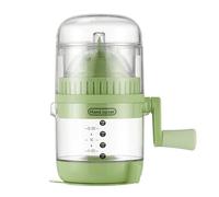 Tomvorks Hand Press Juicer Wide Opening Extracts Various Fruits Juices Securely, Non Slip Suction Base (Green)