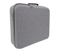Tomvorks Hard Console Carrying Case Scratch Resistant Gaming Bag for Dual Controllers and Accessories Nylon EVA Large Capacity (Gray)