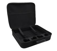 Tomvorks Hard Console Carrying Case Scratch Resistant Gaming Bag for Dual Controllers and Accessories Nylon EVA Large Capacity (Black)