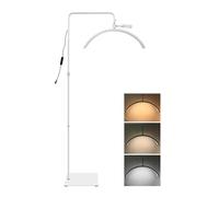 Tomvorks Innovative Light Floor Lamp Pro 36W 3200K-5600K Adjustable with Phone Holder Remote Control for Beauty Salon Live Streaming Tutorials Makeup Nail Art (W-UK)