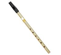 Tomvorks Key of D, 6 Holes Irish Flute Wind Musical Instrument for Beginners, with CNC Drilling Holes, ABS Resin Mouthpiece and Seamless Steel Pipe, Portable and Exquisite (Key of C)