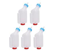 Tomvorks Lamb Feeding Bottle 500ML Thickened Goat Feeder Bottles for Livestock Hanging Handle, Set of 5