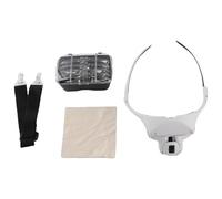 Tomvorks Magnifying Headband Glasses Lightweight LED Magnifier for Close Work Jewelry Loupe Watch Repair for Reading