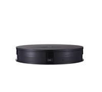 Tomvorks Motorized Rotating Display Stand with RGB Light 360° Rotation Electric Potography Turntable for Products Display, Low Noise with Remote Control, 10 Kg Load Capacity (Black)
