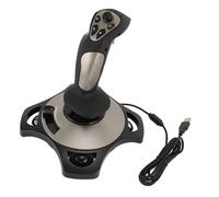 Tomvorks PC Flight Joystick Wired for Computer Laptop with Vibration Function and Throttle Control for Flight Simulators
