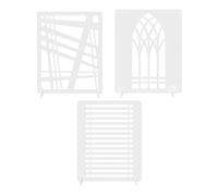 Tomvorks Photography Background Boards Set, Creative Light Shadow Effects for Photography Small Products, 3 Piece Set Light Boards Windows Cosmetics Food (Style 5)