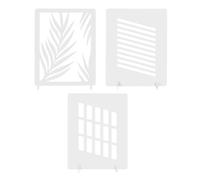 Tomvorks Photography Background Boards Set, Creative Light Shadow Effects for Photography Small Products, 3 Piece Set Light Boards Windows Cosmetics Food (Style 4)