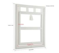 Tomvorks Plastic Pet Dog Cat Door Magnetic Locking Safe Flap Easy Install Screen Window Gate Black White XL for Pets (L Japanese shape)