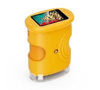 Tomvorks Portable 1000X Digital Microscope with Adjustable LED Lights for Children's Scientific Exploration (Yellow)