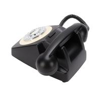 Tomvorks Retro Phone with Nostalgic Charm for Hands-Free Calling and Music Playback for Home Use and Offices (Black)