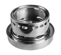 Tomvorks Stainless Steel Alcohol Stove Durable Adjustable Firepower for Camping Hiking Picnic Silver 6.7 X 3.9in