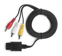 Tomvorks Standard AV Cable 5.9ft - High Performance Composite Cable for N64 and - Flexible Steel Copper Material - Easy Connection