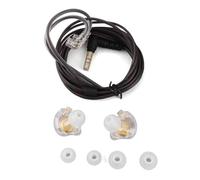 Tomvorks TRN MT1 Monitor Headphones High-Clear Sound Earphones with Dual Dynamic Driver Noise Canceling Wired Earbuds for Musicians and Travelers (Black)