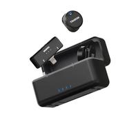 Tomvorks Ultralight Wireless Clamp/Holder-on Microphone for Vlog Live Streaming, Intelligent Noise Reduction, for Content Creation From Dawn to Dusk