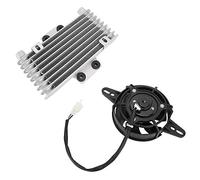Tomvorks Upgrade Aluminum Motorcycle Engine Oil Cooler, Quickly Cooling Engine Oil, Keep Engine Normal, Universal Fits for Most Motorcycles, High Performance, Durable, with Package List
