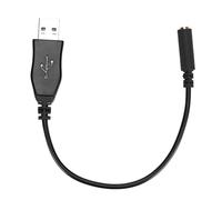 Tomvorks USB A to 3.5mm Sound Adapter Premium Digital Sound Cable for PC Laptop Desktop 15cm