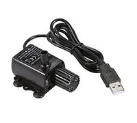 Tomvorks USB Brushless Water Pump Powerful Mini DC5V Submersible Fountain for Hydroponic Systems Black