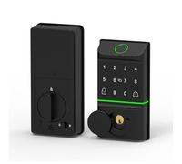 Tomvorks Versatile Smart Door Lock, Keyless Entry Lock for Bedroom, Home, Office, Biometric Access with Card Password and Fingerprint