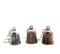 TOMWOODCREATION Gremlin Bells, Guardian Bells, Good Luck Bell, Various Models, Stainless Steel for Motorcycle and Biker, High Quality (Model 01)