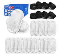 TOMXCUTE Cat Fountain Filters, 16 Activated Carbon Filters + 8 Sponges
