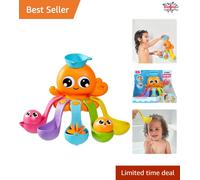 Tomy 7 in 1 Activity Octopus - Educational Baby Bath Toy for Fun Water Play