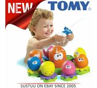 Tomy AquaFun Octopals|8 Little Fun Octopus|Multi Coloured Toddler Bath Toys|NEW