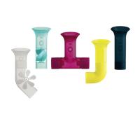 Boon B11379 Toy, Accessories for Babies and Toddlers, 5 Water Bath Time, Suitable for 1, 2, 3 and 4 Year Olds, Pipes Multicoloured
