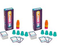 TOMY Games Clued Up | Cup Slamming, Clue Guessing Card Games | Fast Paced 3-4 Player Party Games | Family Games for Adults and Kids Ages 10+ Years (Pack of 2)