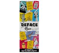 TOMY Games T73419 Deface Race, Family Card for 4 or More Players, Board Game For Adults And Kids Suitable From 8+ Years, Multicoloured