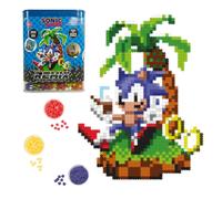 TOMY Jixelz Remix Sonic The Hedgehog Craft Kit - No Heat or Water Required - 700