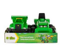John Deere 35874 Dump Truck & Tractor, 2 Pack
